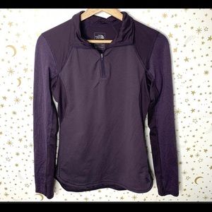 North Face | Flash Dry Purple 1/4 Zip Base Layer
